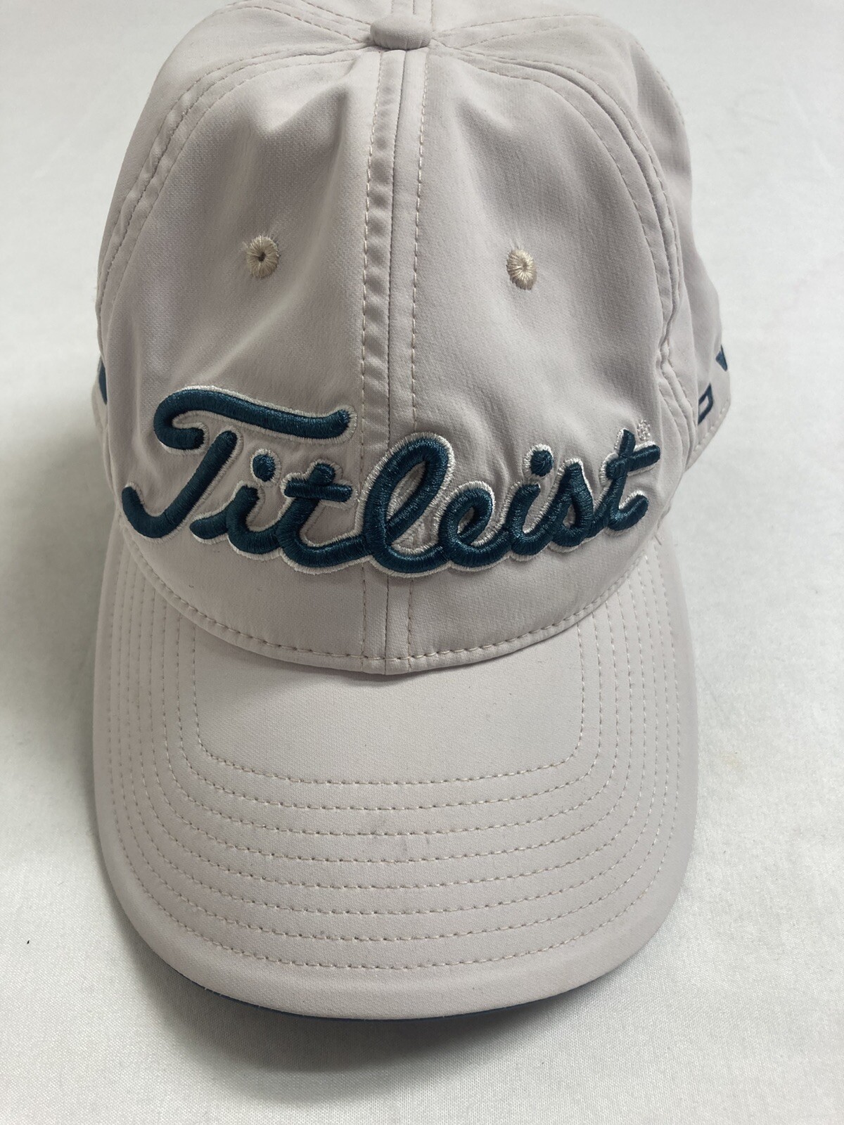 Titleist Pro- V1 Footjoy Golf Hat Beige Strapback