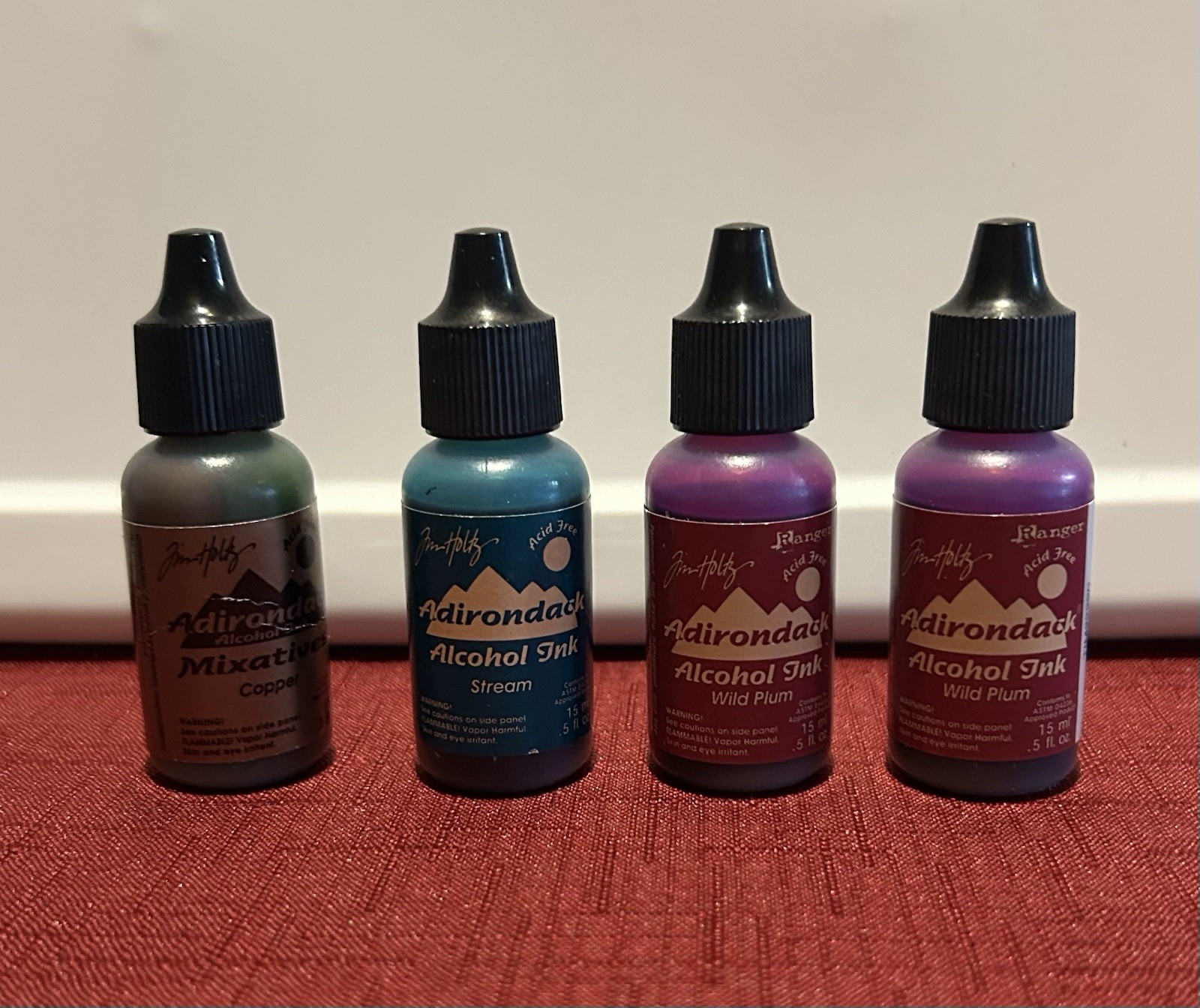 NEW Tim Holtz Adirondack Alcohol Ink Lot Of 4, 319