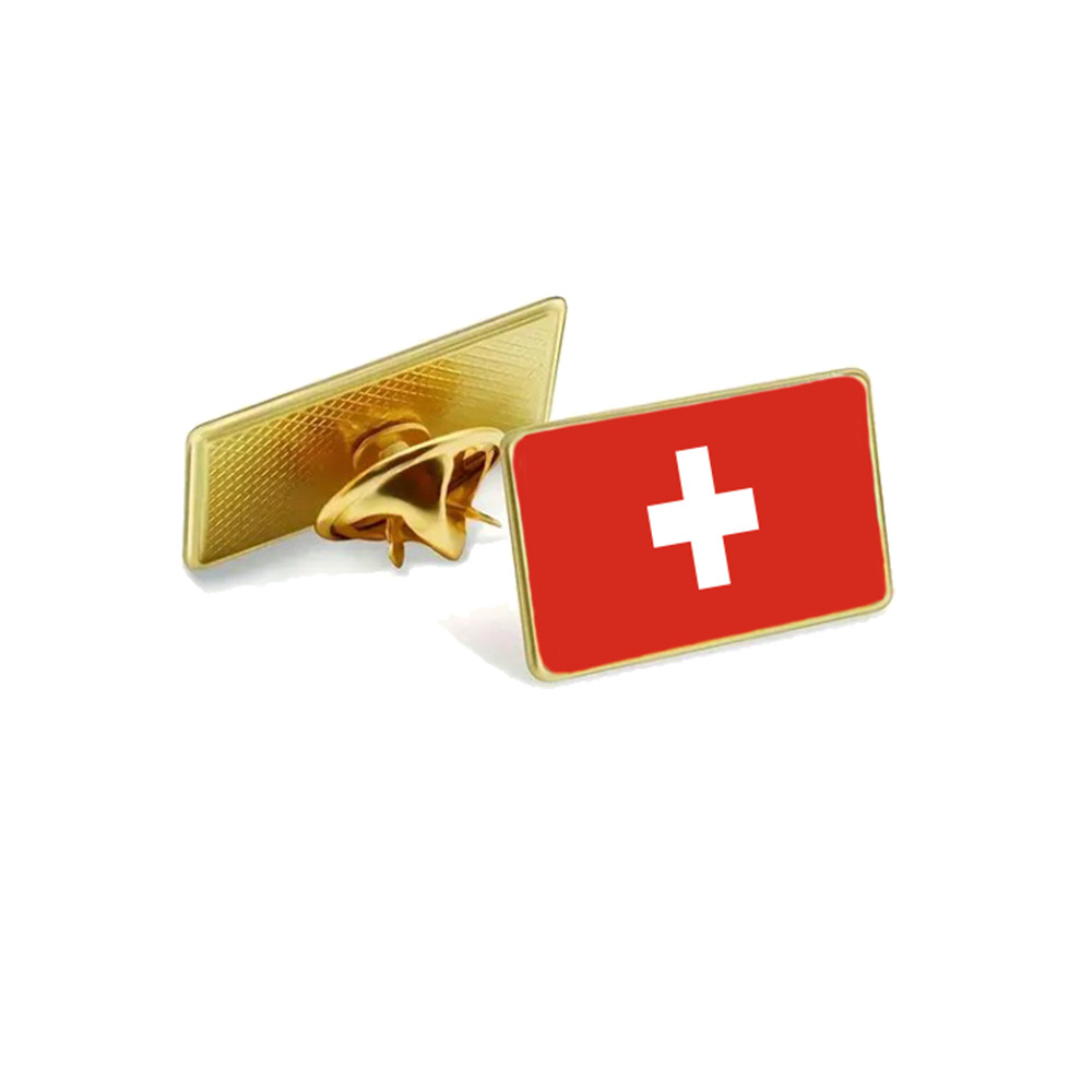 Switzerland Pin Flag Flag Pin Button Switzerland Badge Lapel Pin