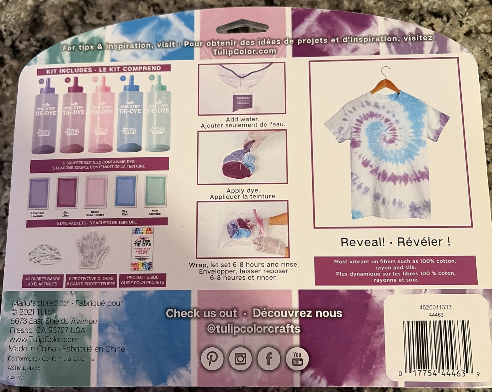 Tulip Tie-Dye Kit Pretty Pastels New In Package Sealed Unopened