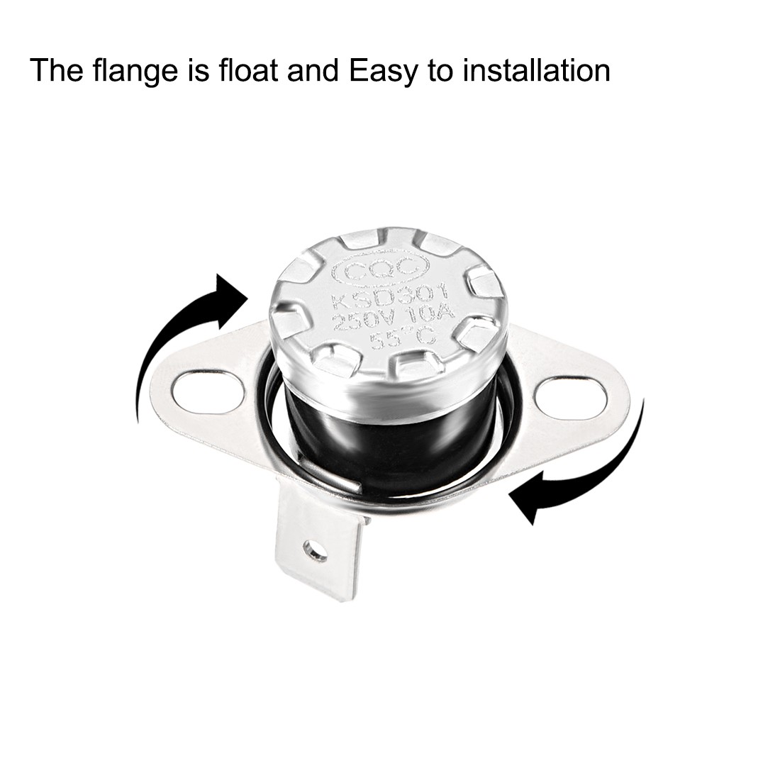 Temperature Control Switch , Thermostat 55°C 10A Normally Closed NC 2pcs