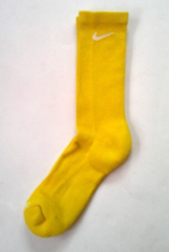 Nike Everyday Plus Cushioned Crew  SX6897 903 men yellow socks sz 8-12 Brand New