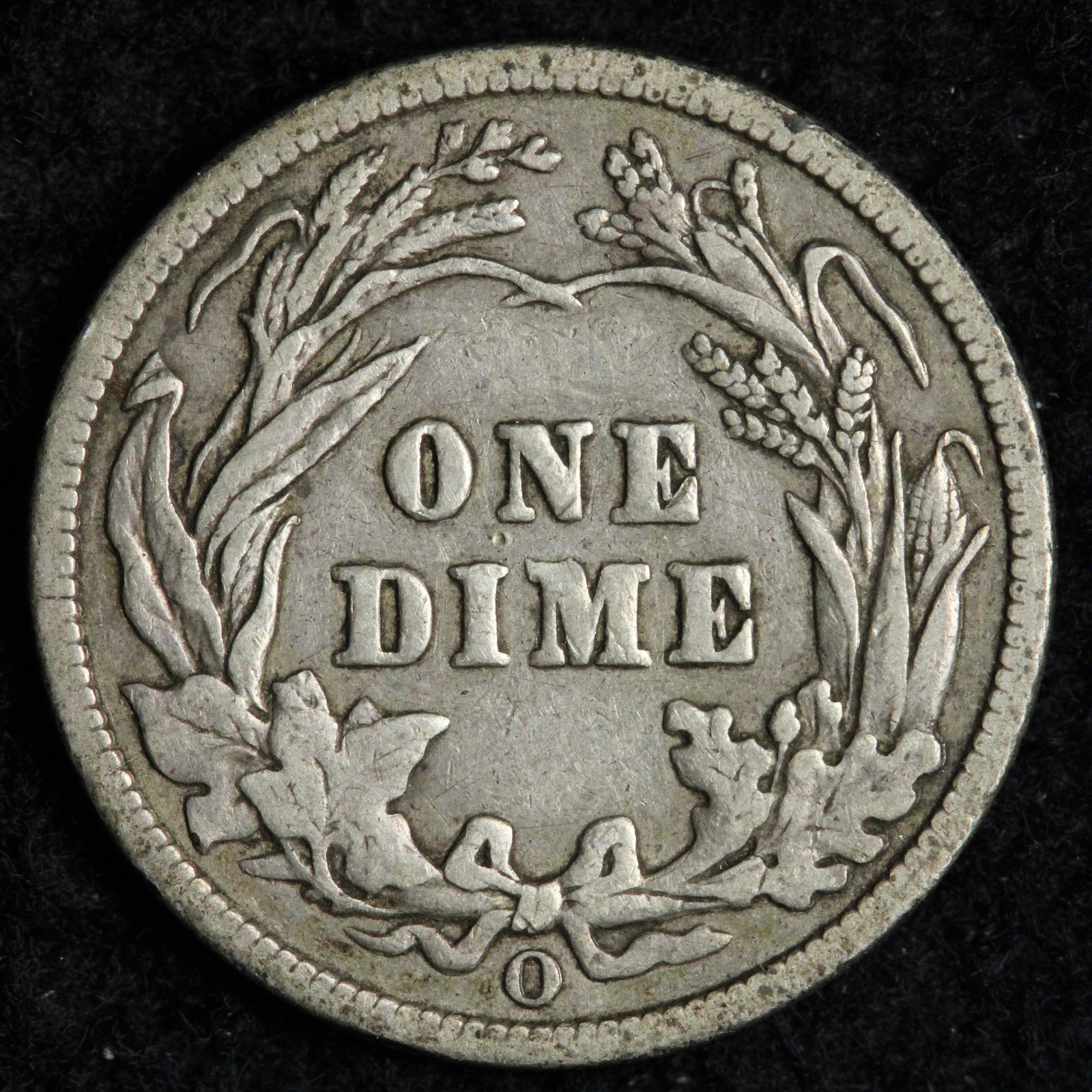 1901-O Barber Silver Dime AU E244 ARUFA