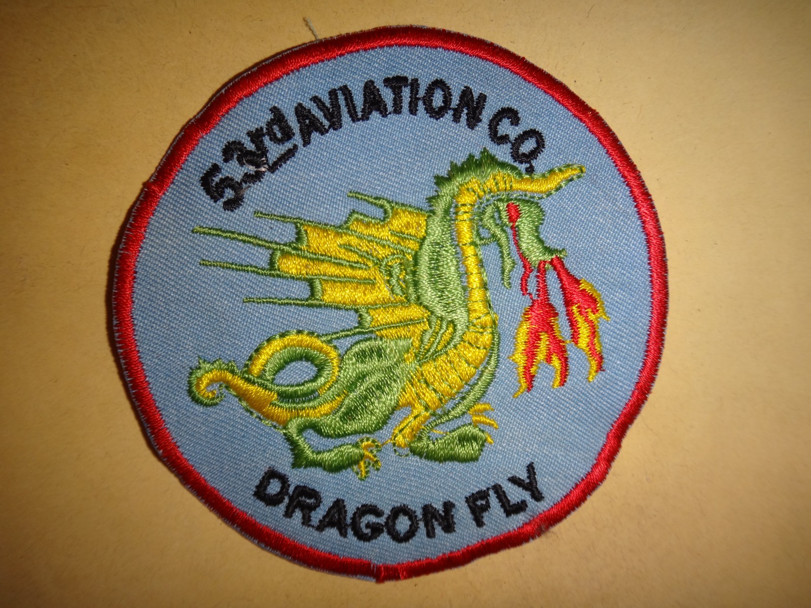 Vietnam War Patch US 53rd Aviation Company DRAGONFLY