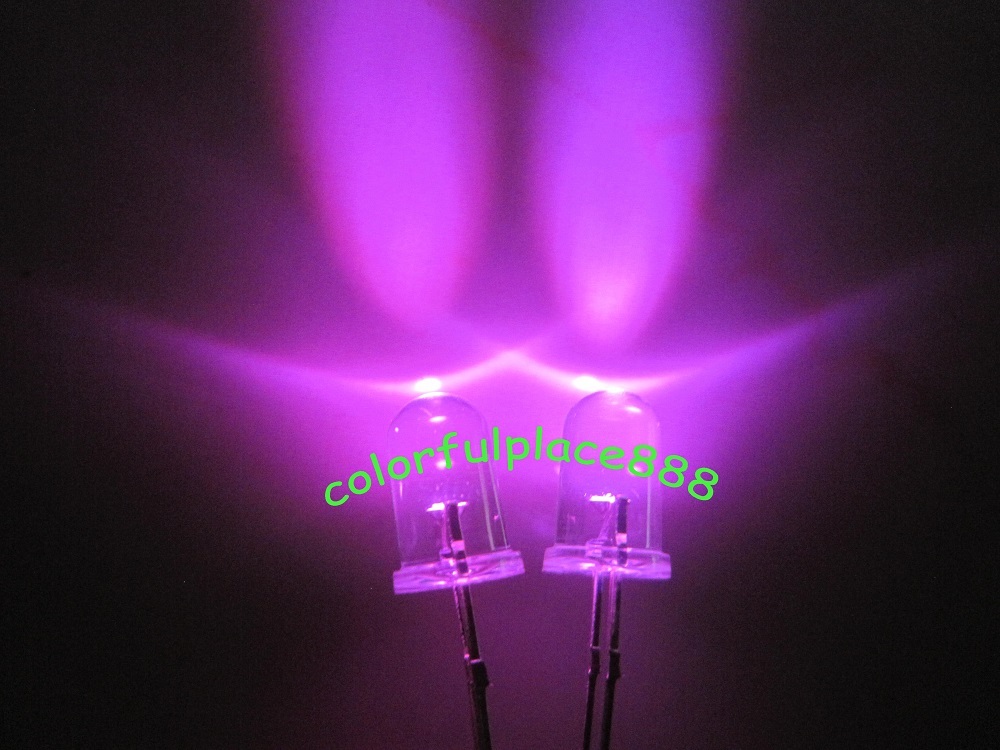 1000pcs, New 5mm Pink Round Bright Water Clear LED Leds Light Lamp Free Shipping