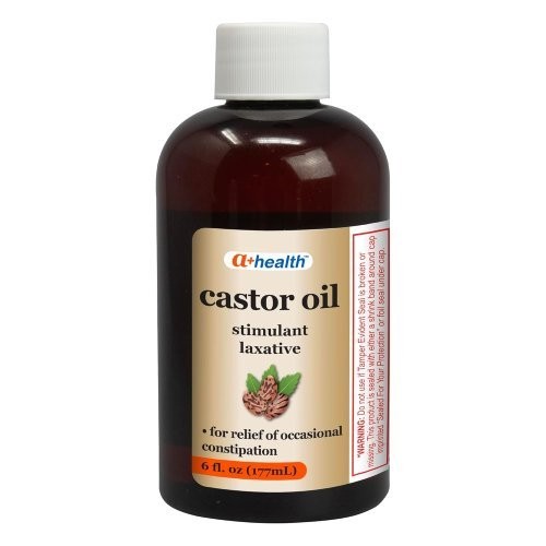 Castor Oil, Laxative For Constipation, 100% Pure, 6 Fl Oz, Cold Pressed Tasteles