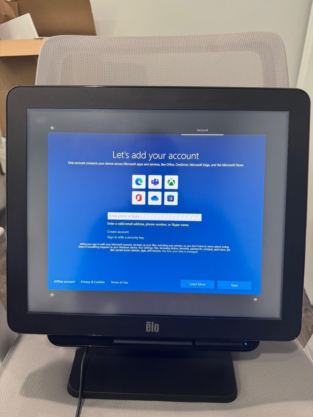 Elo Touch Screen pos system