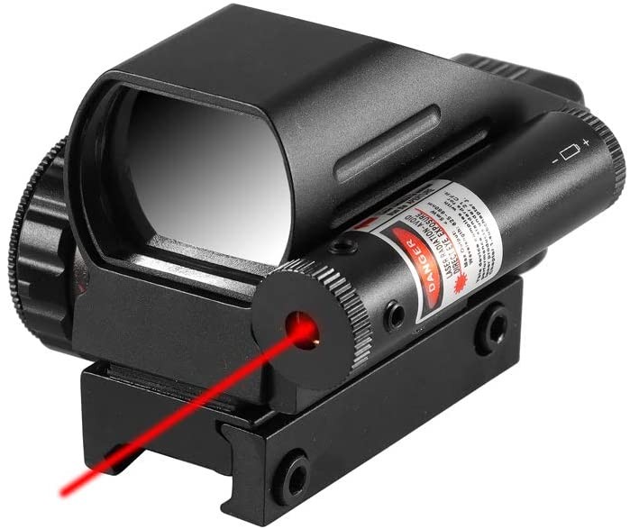 Tactical Holographic Red / Green Reflex Scope and laser sight combo 4 Reticles