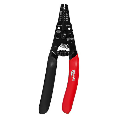 Milwaukee Tool 48-22-3080 20-32 Awg Low Voltage Dipped Grip Wire Stripper And