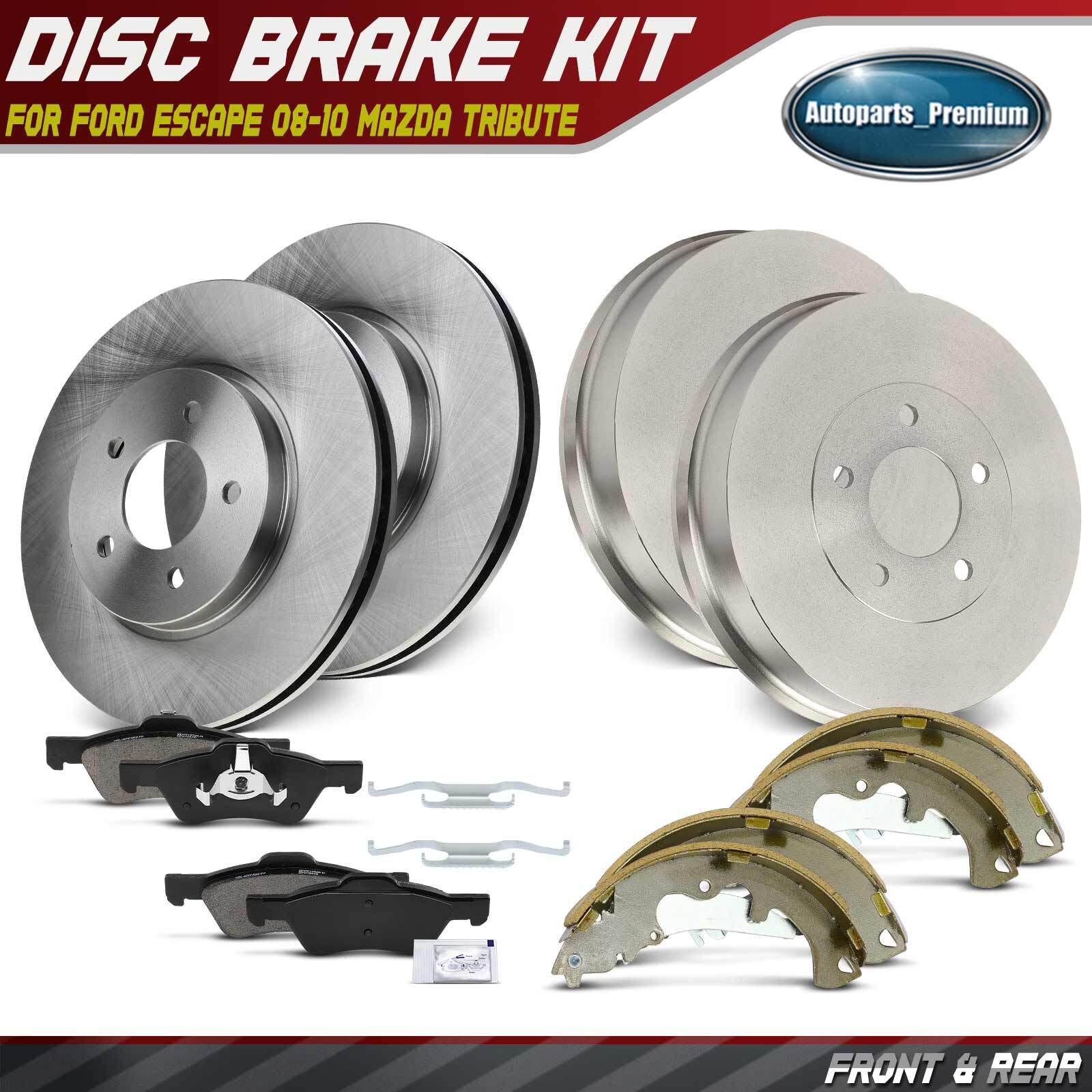 New Front & Rear Disc Brake Kit for Ford Escape Mercury Mariner 2008-2010 Mazda