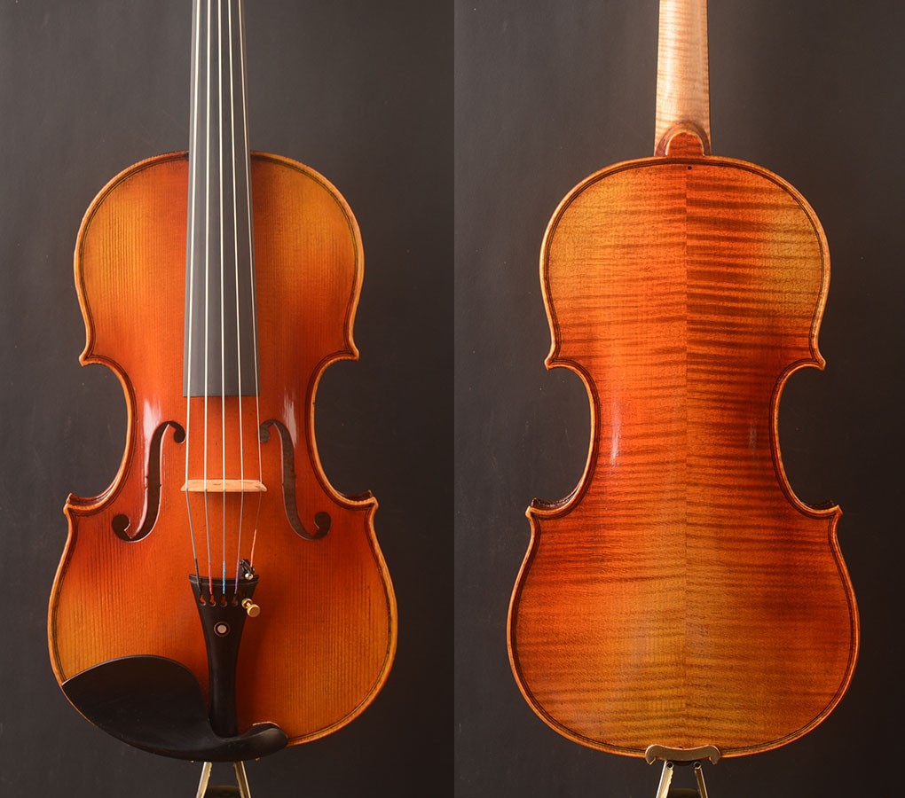 Five Strings ! Best Model,Strad Style 4/4 Violin ,Wide fingerboard