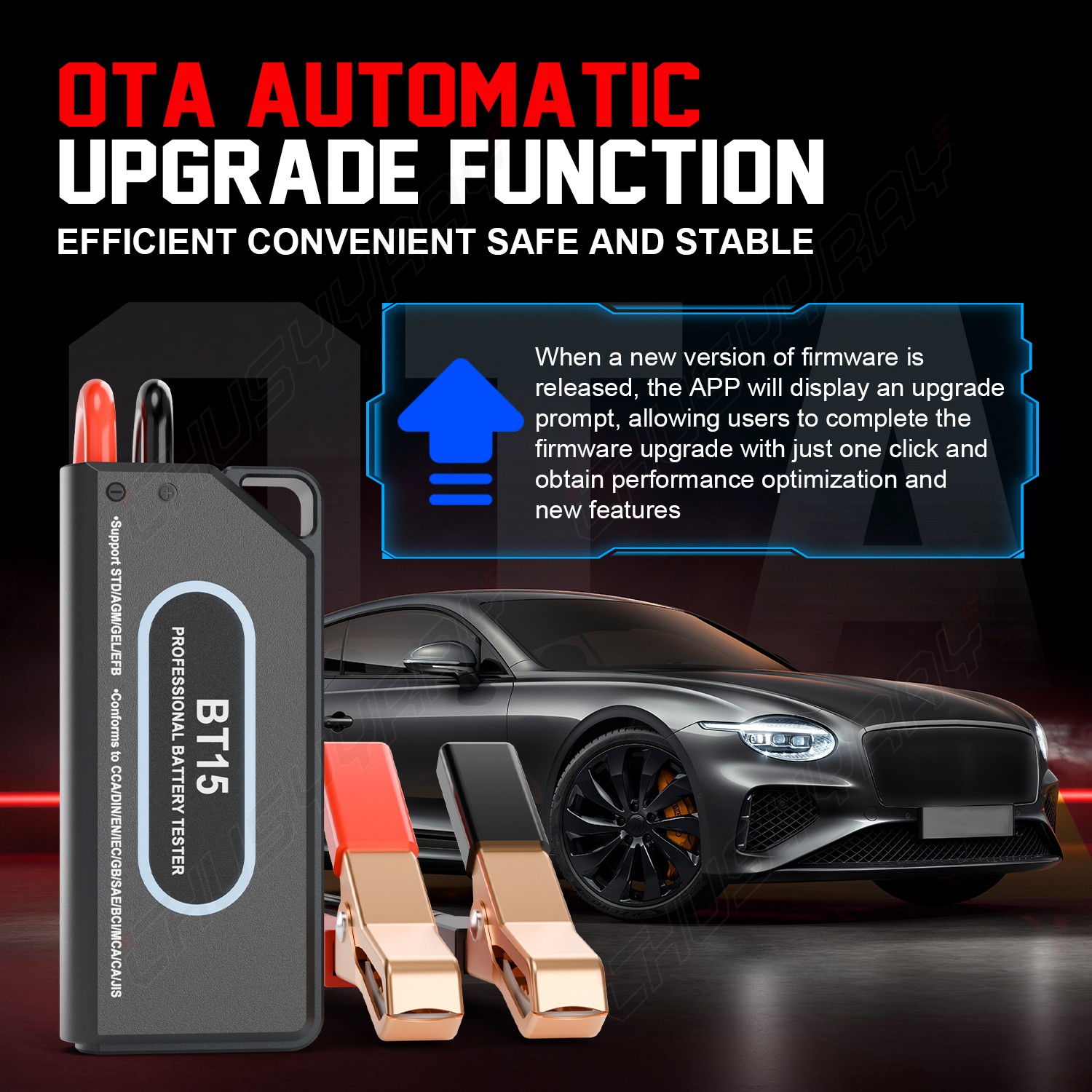 BT15 Professional Battery Load Tester Cranking Charging Max Load System Analyzer