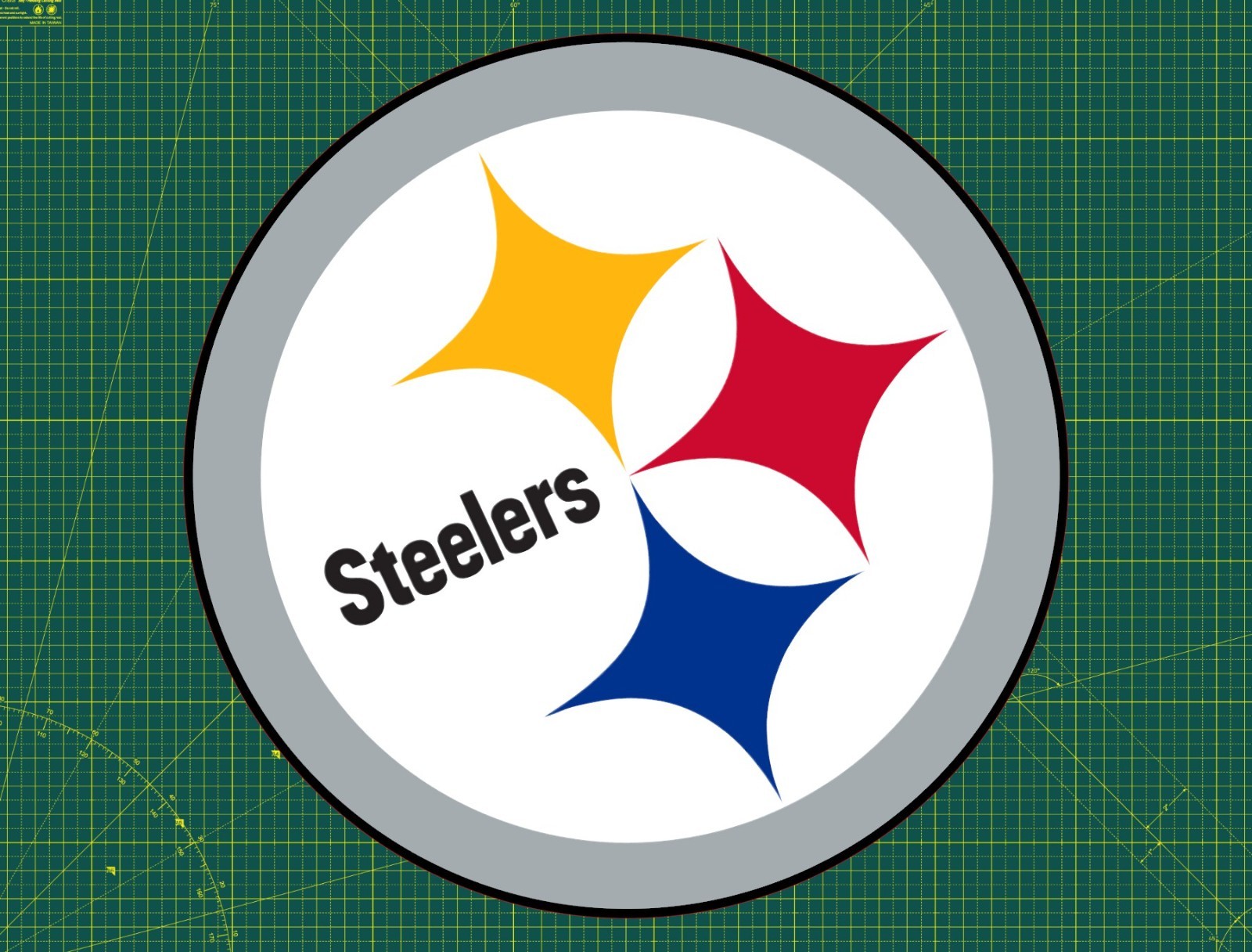 Pittsburgh Steelers Logo Water Proof UV Safe Glossy Vinyl Decal / Sticker