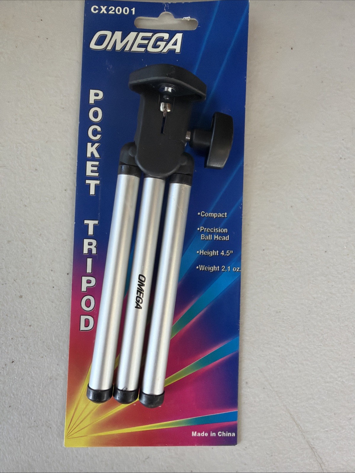 Tripod Mini Silver Black Compact Camera OMEGA Tripod New 4.5"