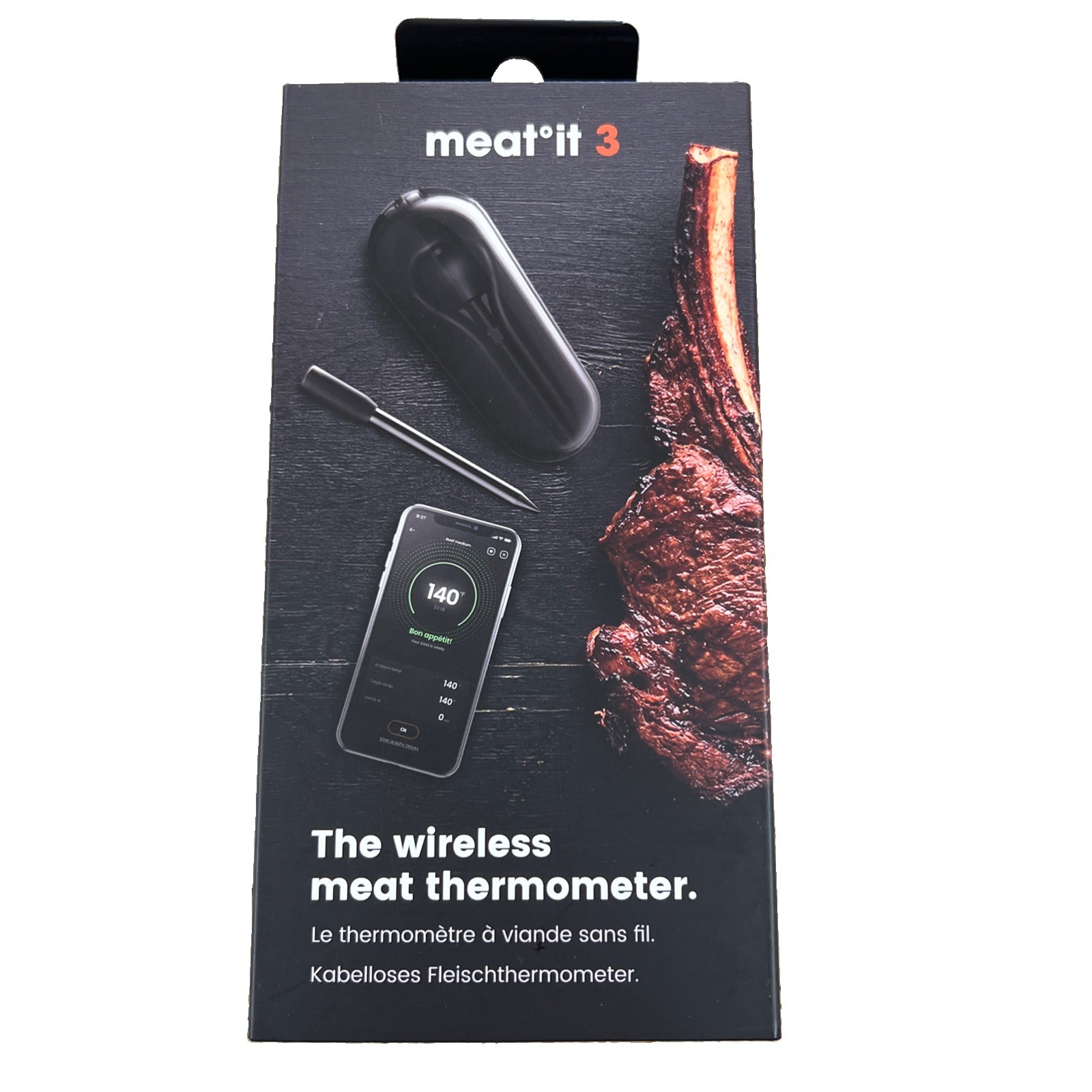 Mastrad Meat It 3 Bluetooth Thermometer MSRP $100 - Brand New Sealed