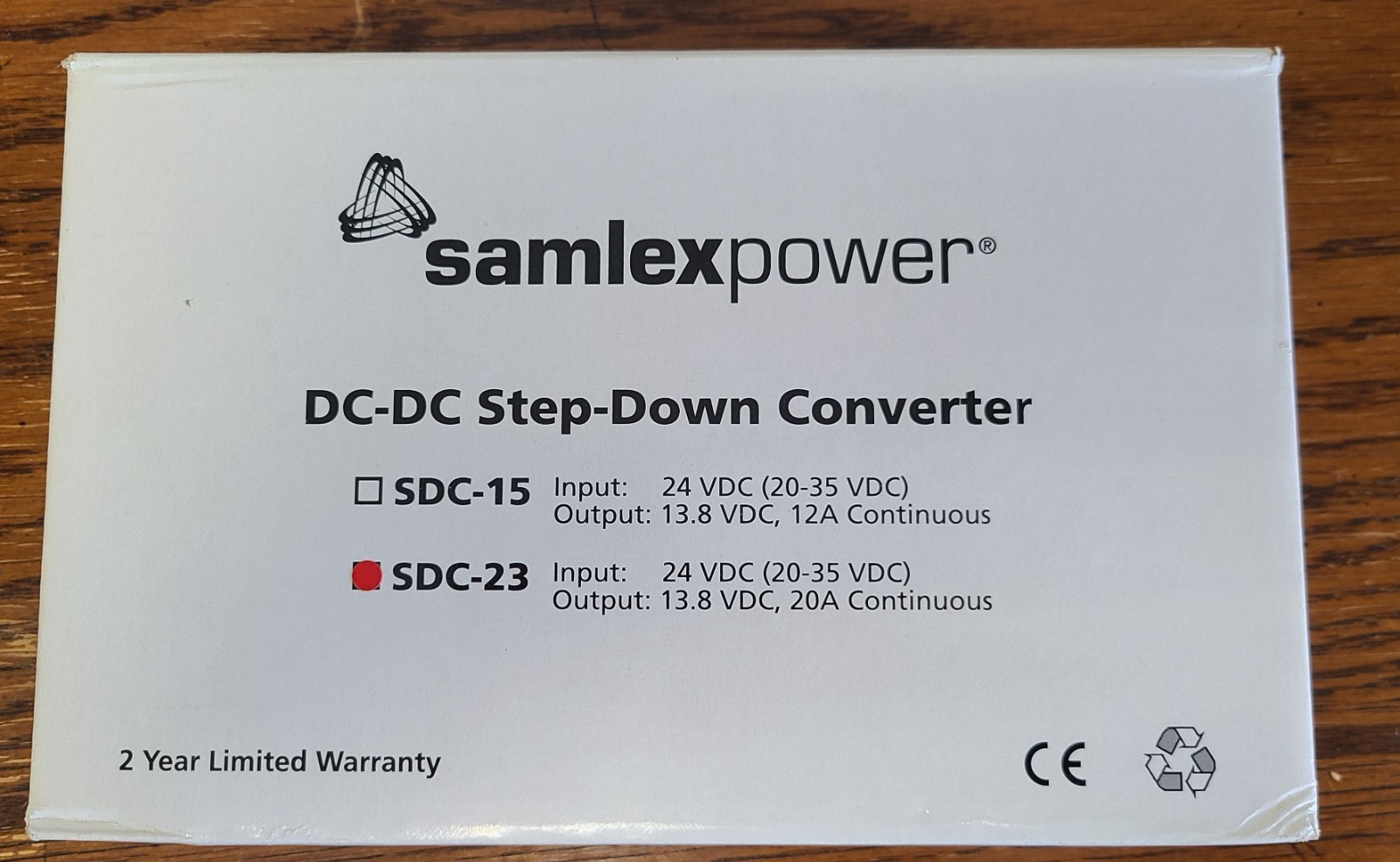 Samlexpower DC-DC Step-Down Converter SDC-23 - 24 VDC - 12 VDC