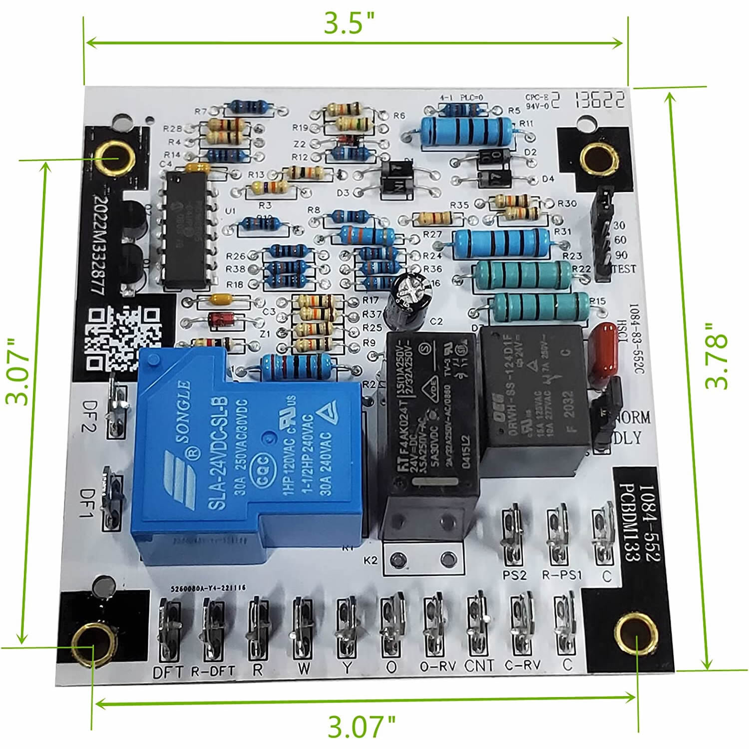 Replacement For Goodman Heat Pump Defrost Control Board (PCBDM133)