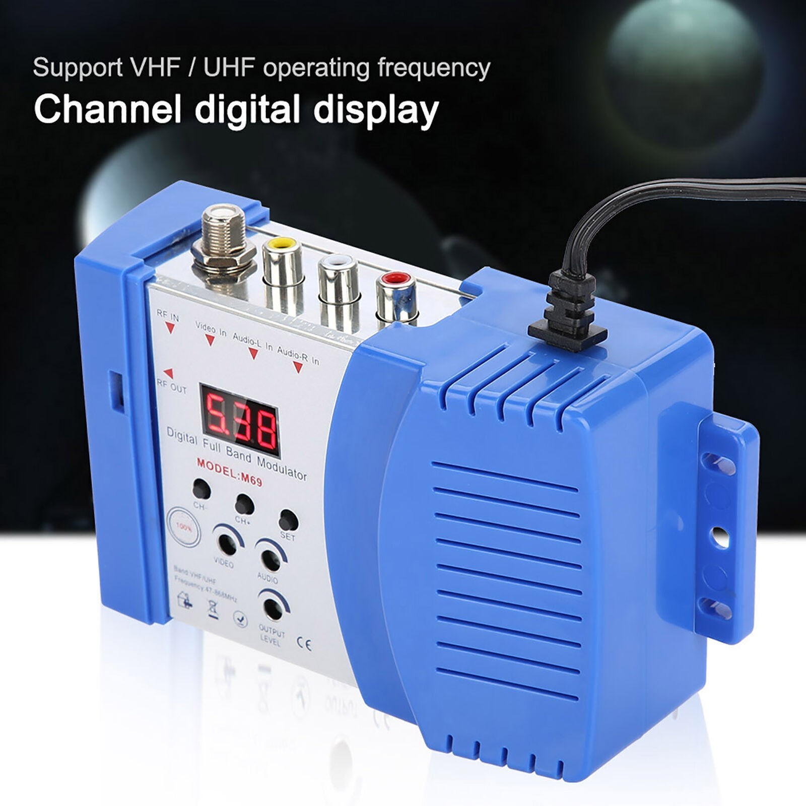 RF Modulator AVRF AVTV Converter VHF UHF 110V US