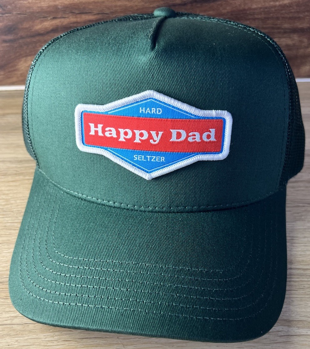 Happy Dad Hard Seltzer Forrest Green Trucker Hat Nelk Boys Full Send Steve - NEW