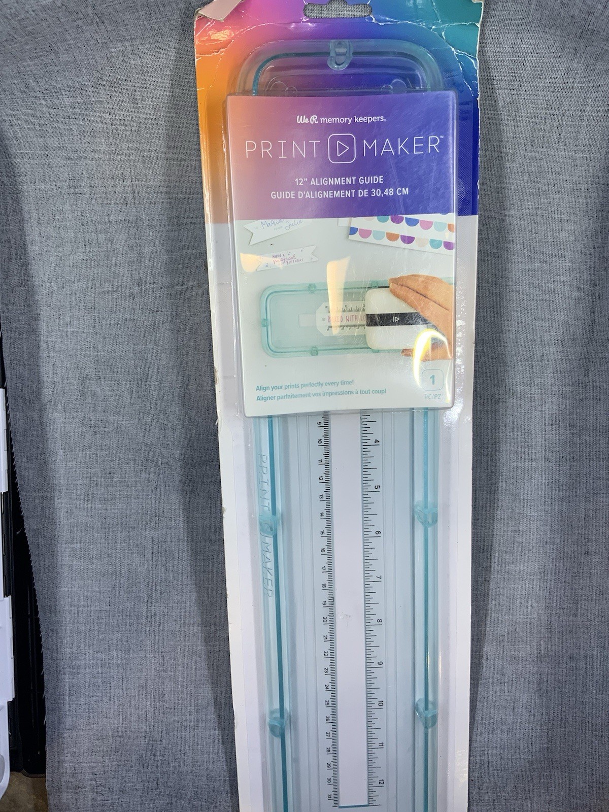We R Memory Keepers Print Maker 12" Alignment Guide- Align Prints Perfectly-NIP