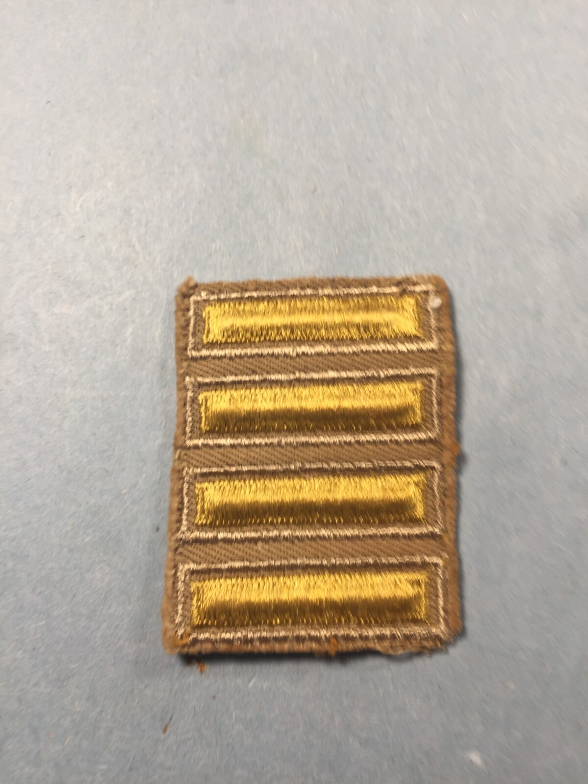 vintage- US Army Overseas Service Bars (on Khaki) 4 bars