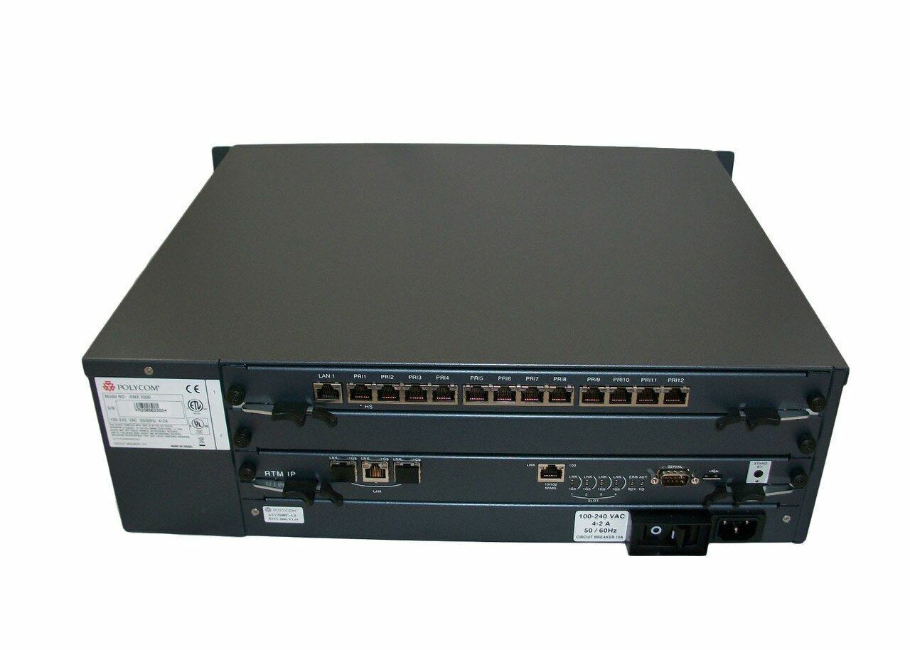 Polycom RMX 2000 1.4Ghz Media Processing Module with MPM-H, CNTL, RTM ISDN, & RT
