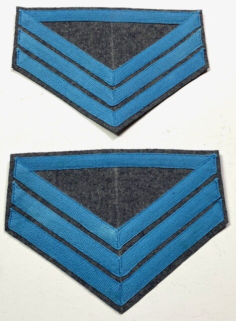 CIVIL WAR CS CONFEDERATE COMPANY QUARTERMASTER SARGENT RANK CHEVRONS-INFANTRY
