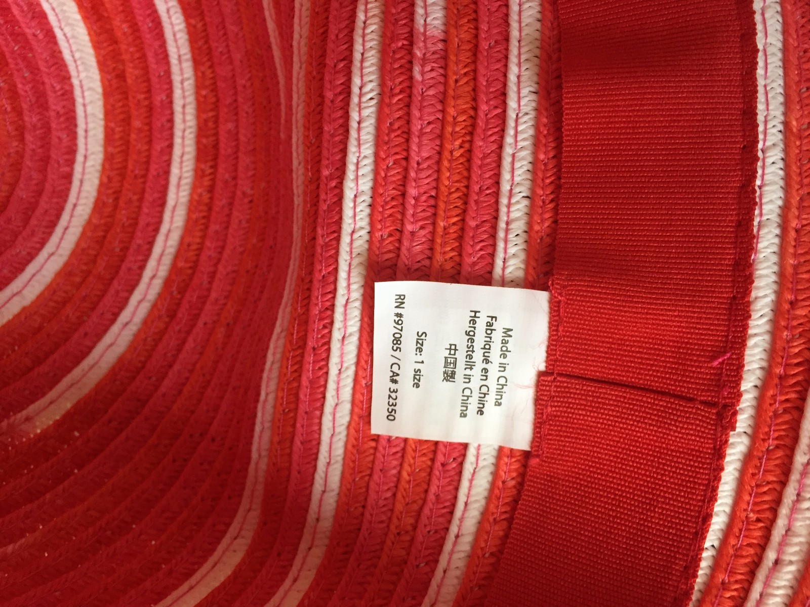 NEW Outdoor Research Women's Isla Hat Bahama Red/White/Pink One Size