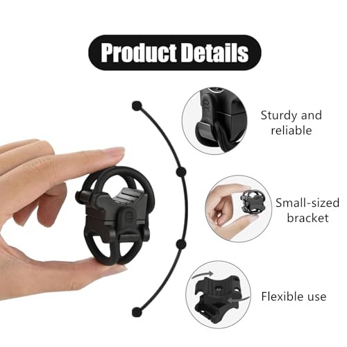 2 Set Universal Bike Light Mount Adjustable Bike Flashlight Mount Bicycle