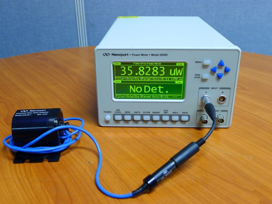 Newport 2930C Dual-Channel Optical Power Meter w 818-IS-1 Universal Detector