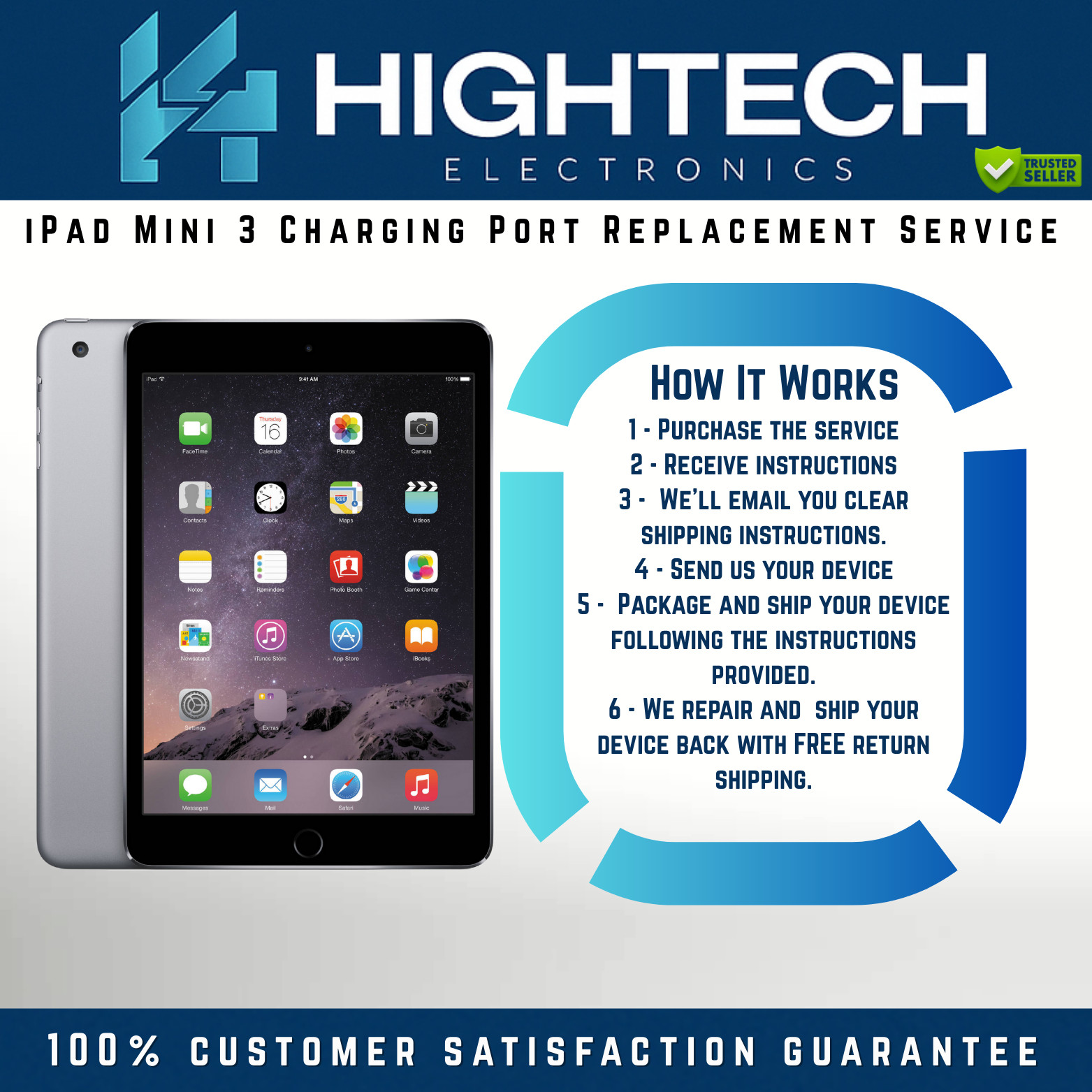 iPad Mini 3 Charging Port Replacement Service Repair