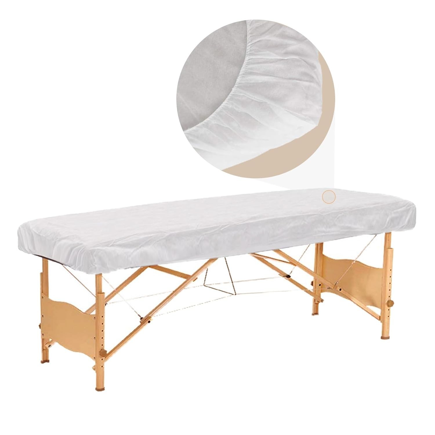50PCS Disposable Massage Table Sheets, Breathable Bed Cover
