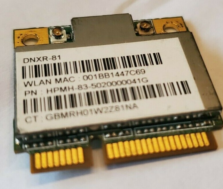 HP P/N 607742-001 PCIe Half mini wireless DNXR-81 HPMH-83-5020000041G
