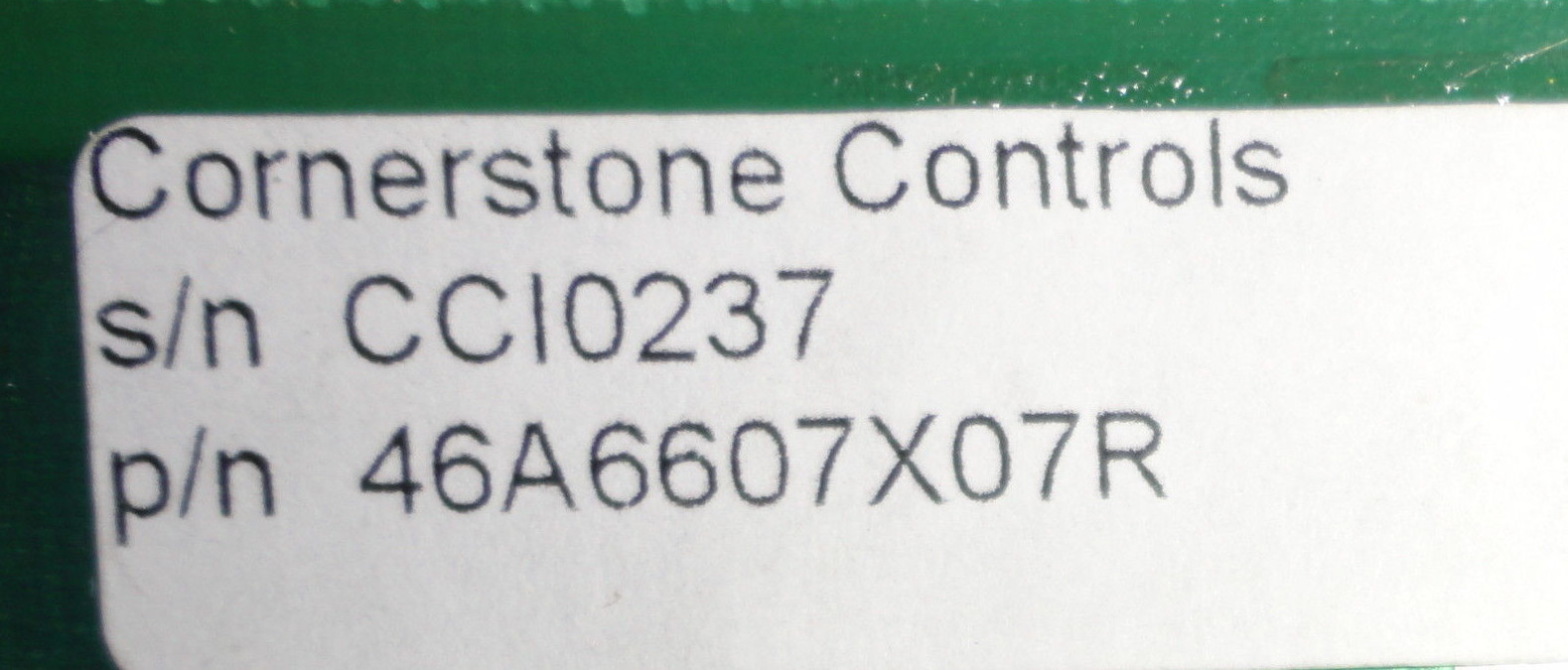 CORNERSTONE CONTROLS 46A6607X07R IAC MEMORY MODULE 49A0364 CIRCUIT BOARD USED