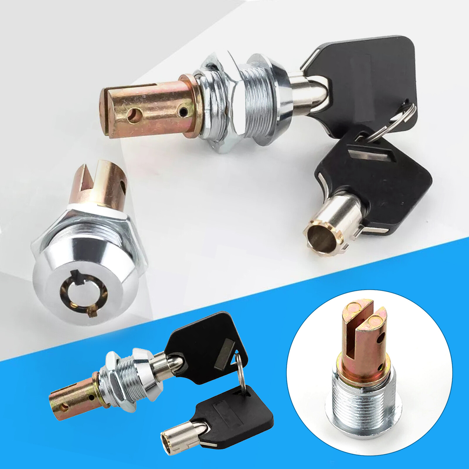 180° Universal American Toolbox Lock Tool Cabinet Linkage Drawer Locks