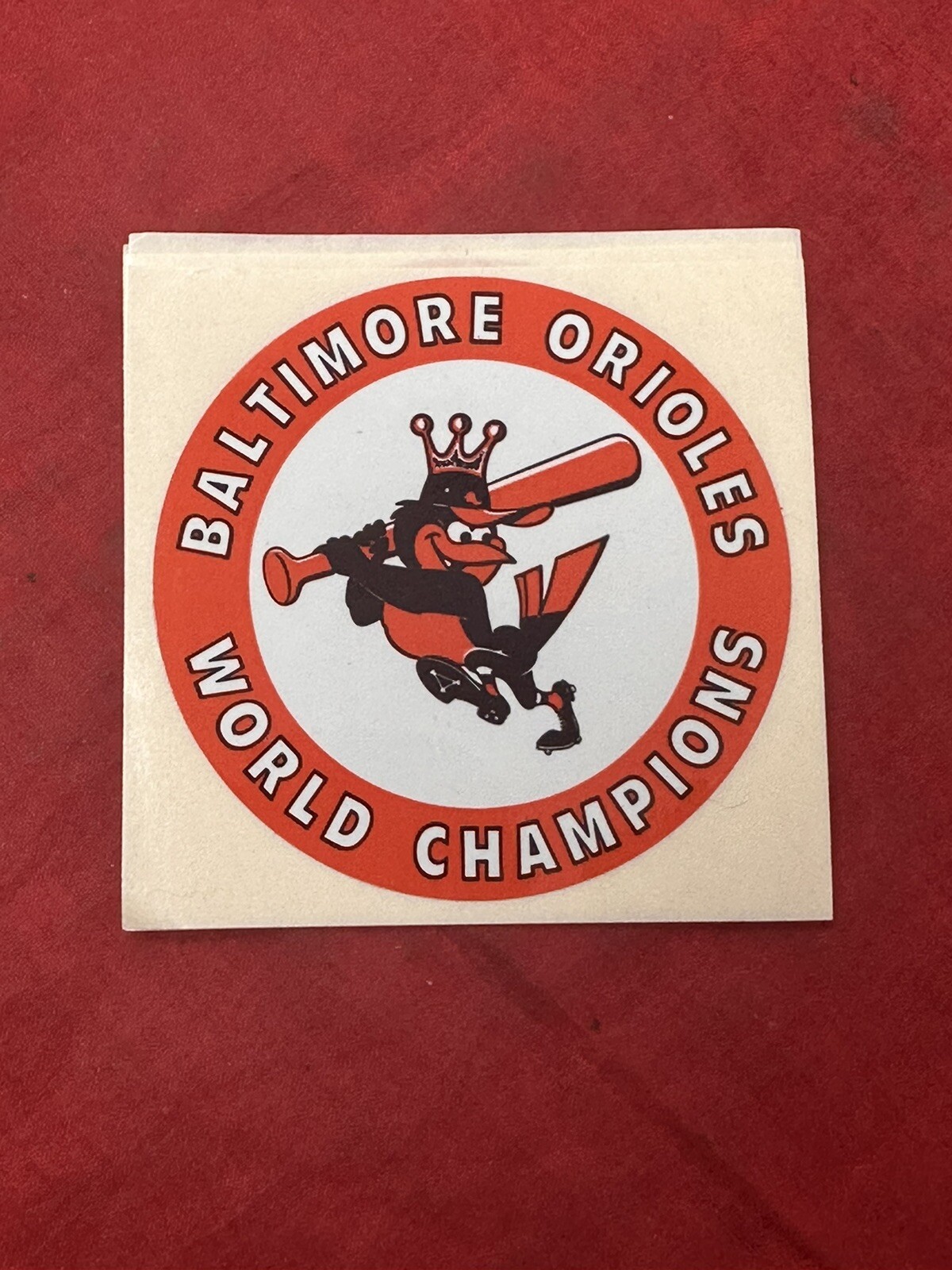 1970 Baltimore Orioles World Series World Champions MLB Baseball STICKER DECAL