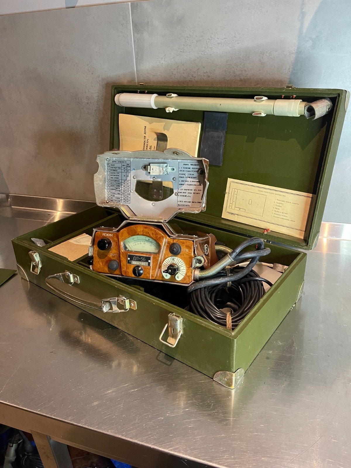 DP-5B ДП-5Б  Military Geiger counter  Radiation Detector  New Old Stock tested