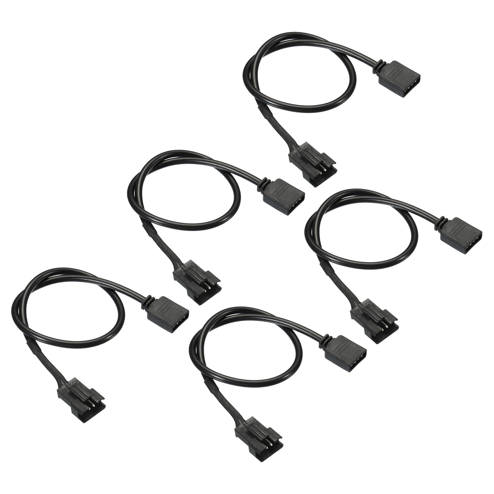 4Pin 12V Computer Motherboard Interface to SM4P Male Extension Cable 5 Pack