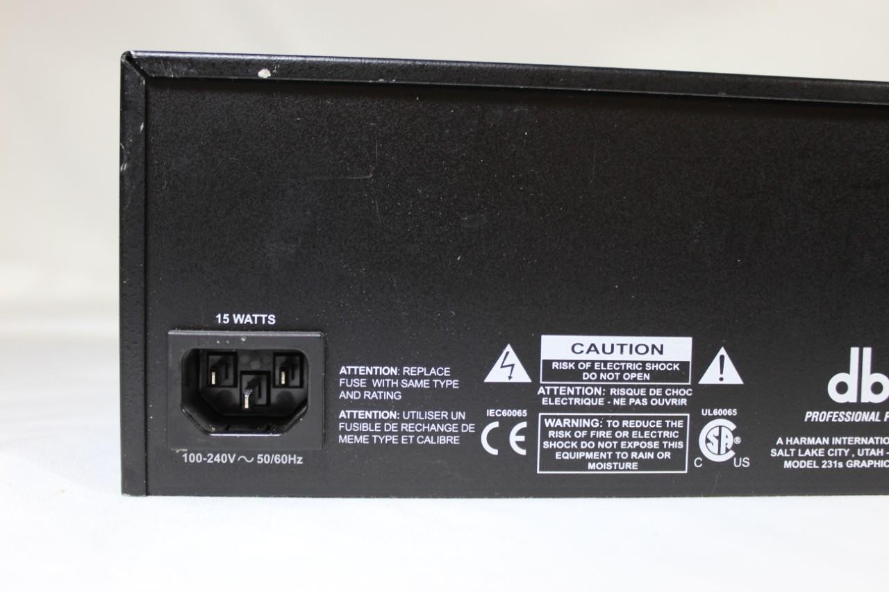 DBX 231S Dual Channel 31 Band Graphic Equalizer