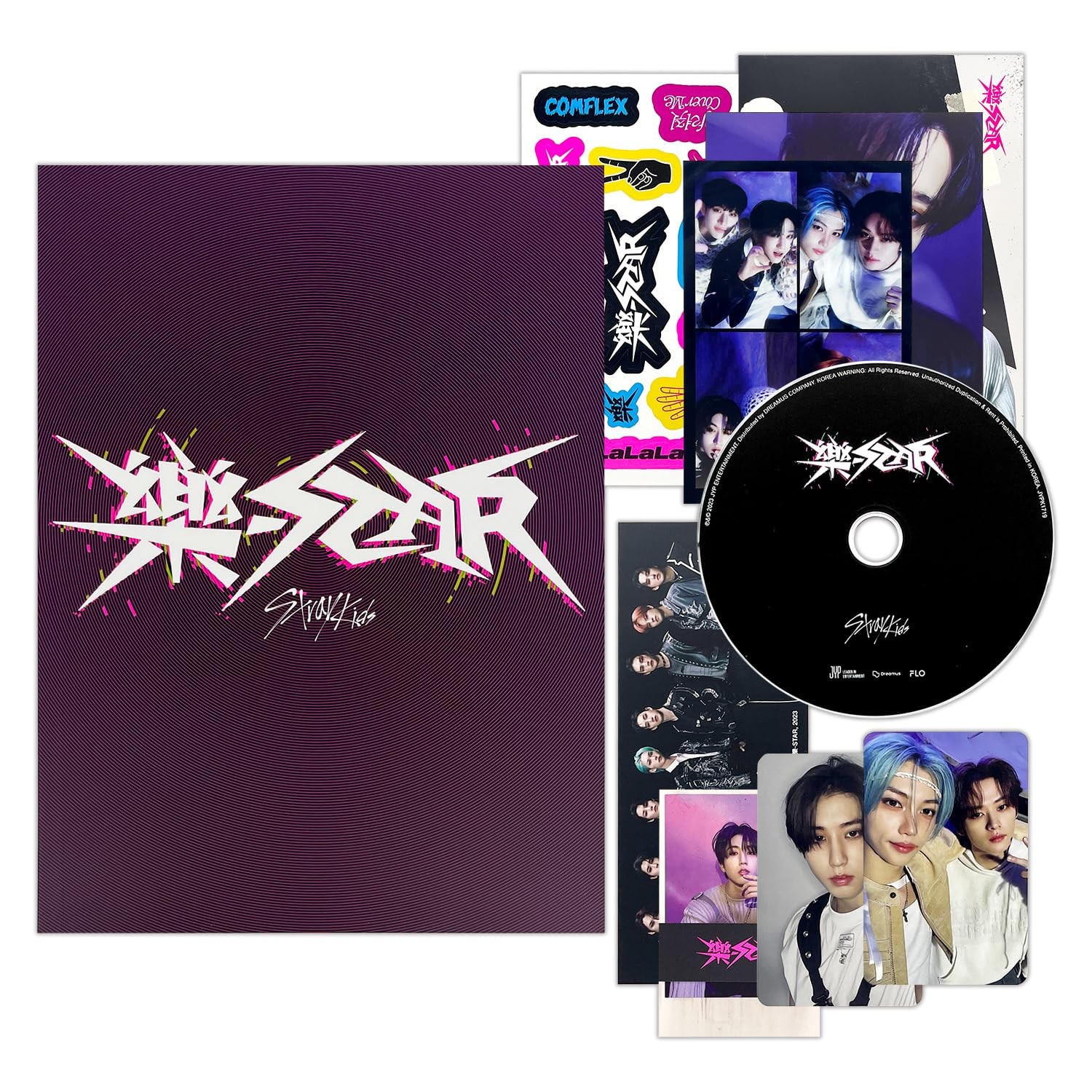 Stray Kids - -Rock-STAR (LIMITED STAR Ver.) Photobook + CD-R + Photocard + Pa...