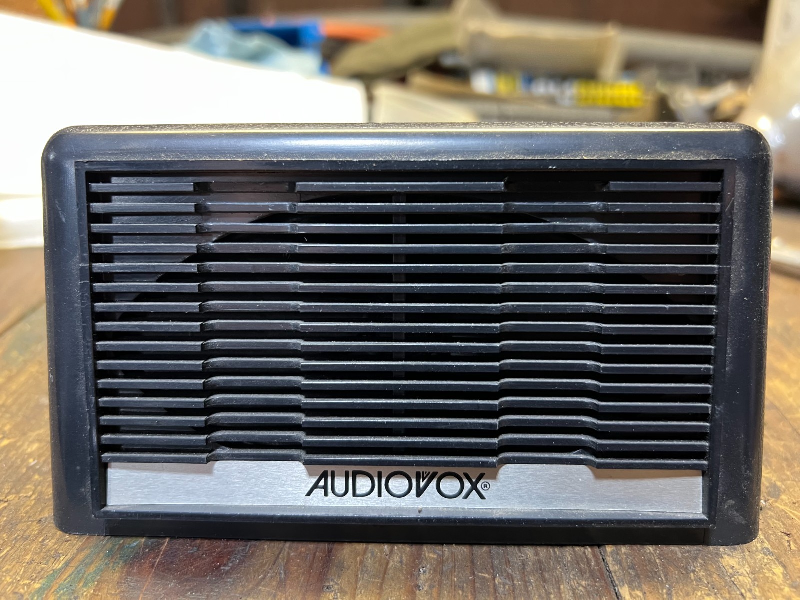 Vintage - Audiovox - single speaker - 8OHM - in case - previously used w/ cb