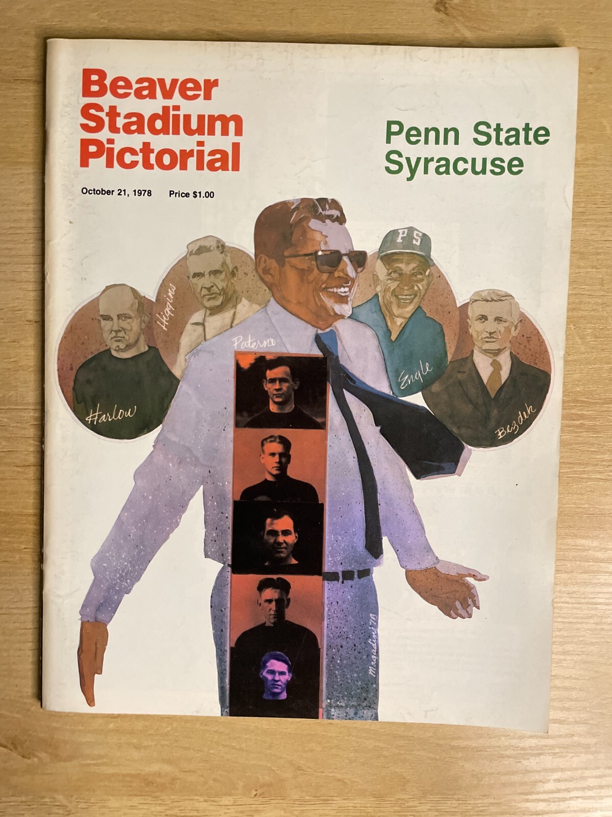 Beaver Stadium Pictorial October 21, 1978 Penn State Vs. Syracuse Program B2378