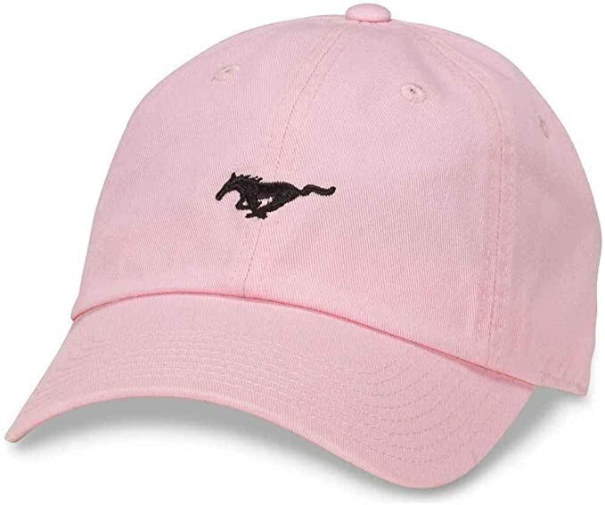 American Needle Ford Mustang Micro Slouch Hat Pony Icon Dad Cap Pink OSFA New