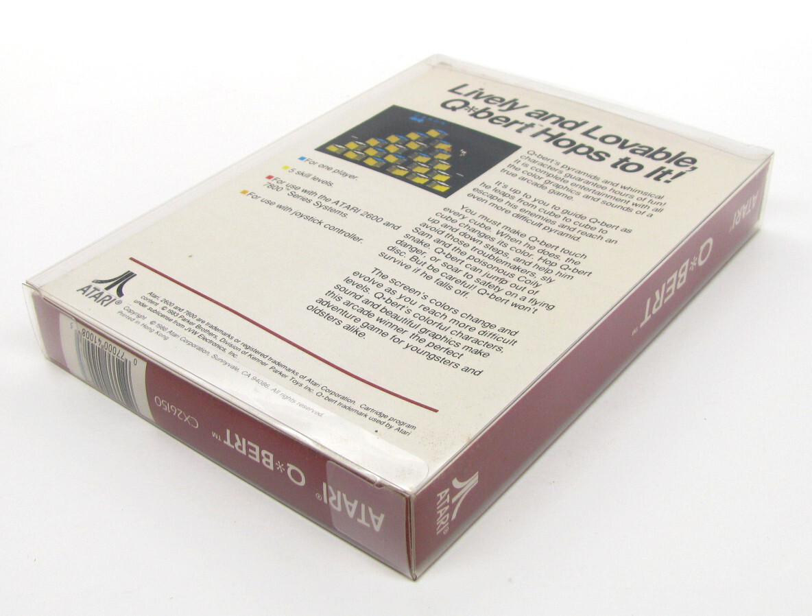 1X CLEAR PLASTIC PROTECTIVE BOX SLEEVE FOR STANDARD ATARI 2600 GAMES (SIZE A)