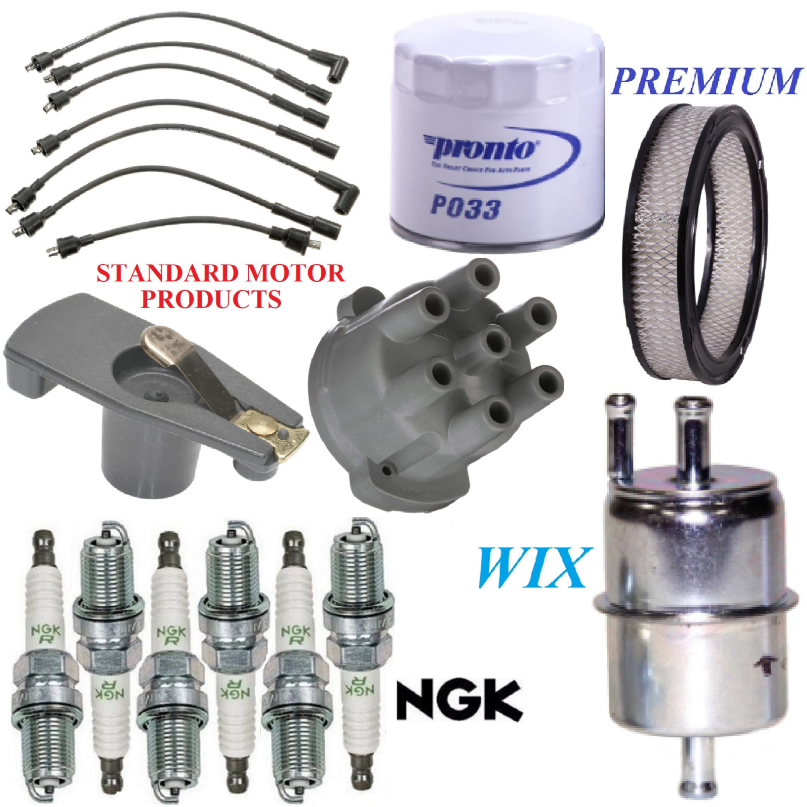 Tune Up Kit Filters Cap Rotor Wire Plugs For JEEP CHEROKEE L6 4.2L 1978-1980