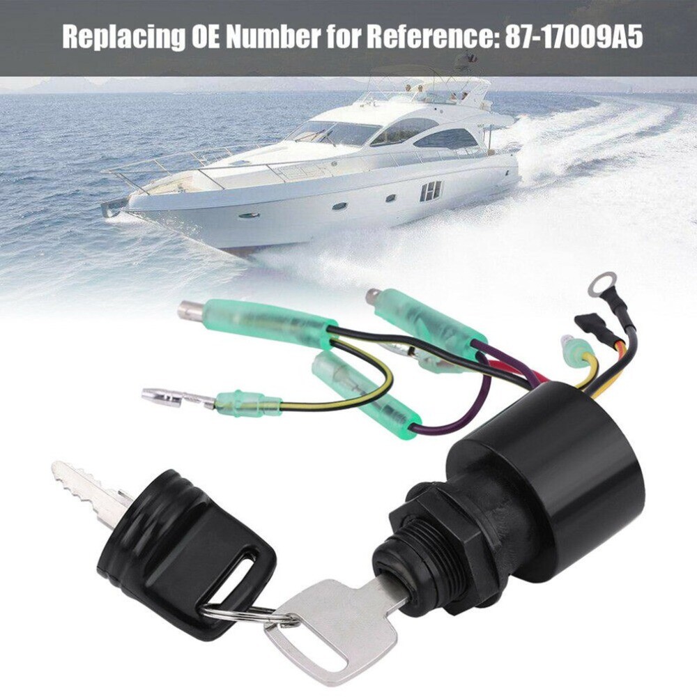 87-17009A5 Ignition Key Switch MP41070-2 Replacement For Mercury Marine Outboard