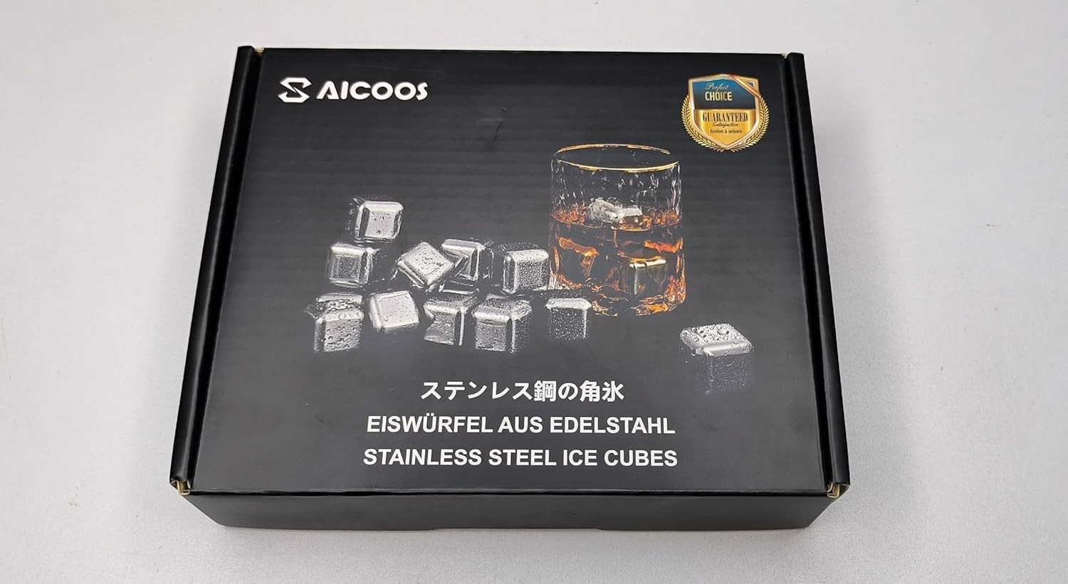 High Cooling Stainless Steel Ice Cubes - 16 Pack For Perfect Drinks Every Time