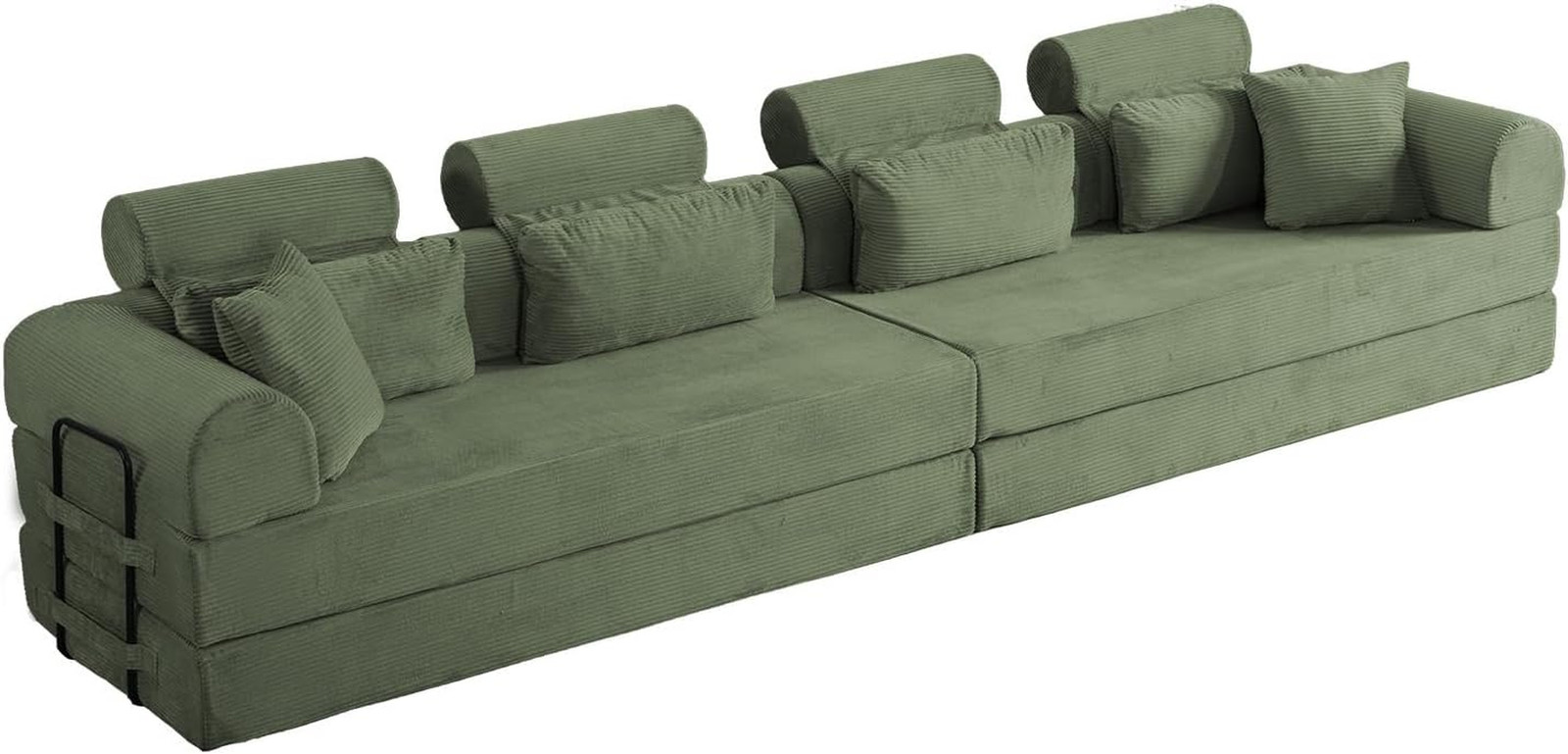 6-In-1 Folding Convertible High Back Sofa Sleeper, 106" Oversized Modular Sectio
