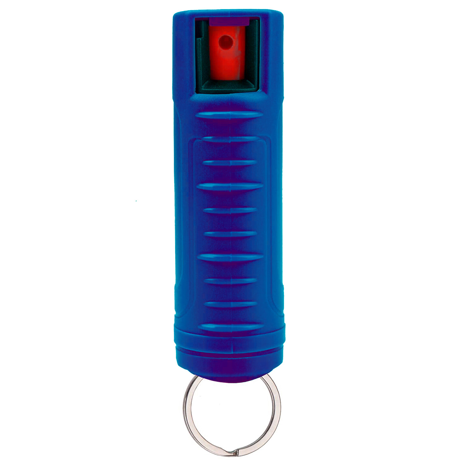 8 PACK BURN Pepper Spray 0.5oz Self Defense Keychain Security Case Molded Blue