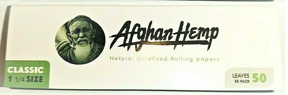 Afghan Hemp 1 1/4 Rolling Papers *FREE USA SHIPPING*